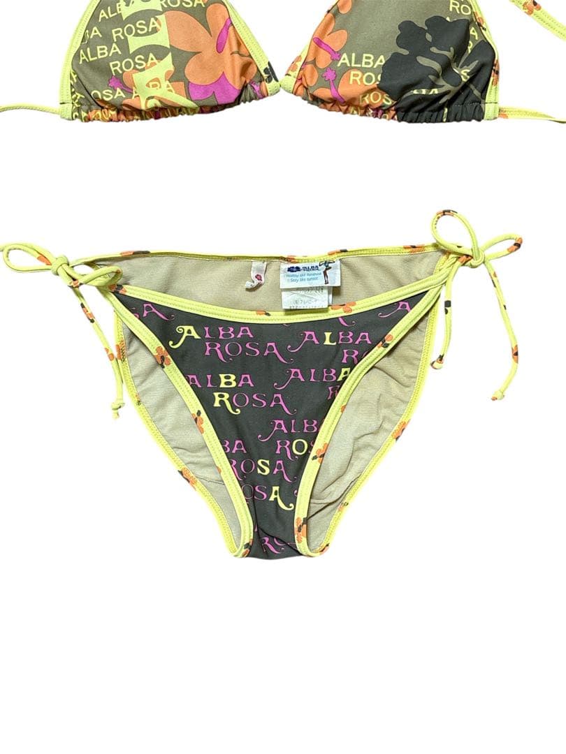 ALBA ROSA ロゴ 三角ビキニ 黄色 オレンジ y2k 平成ギャル 激レア
