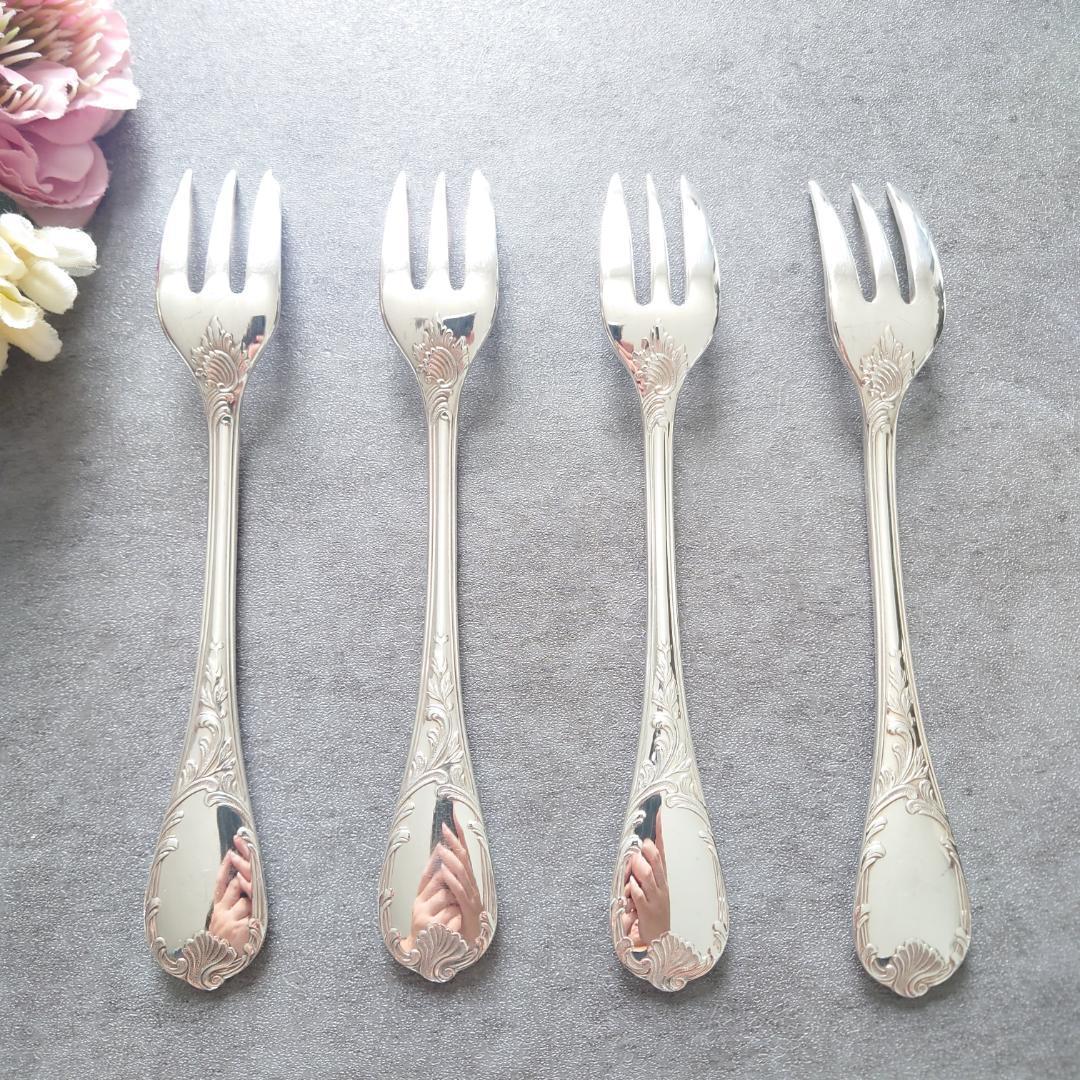 美品 クリストフル マルリー ケーキフォーク 4点