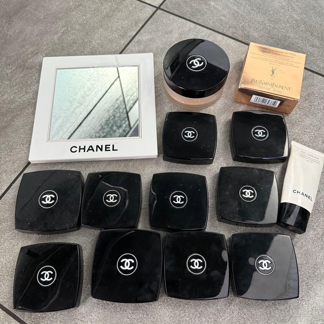 シャネル　化粧品　鏡　拡大鏡　アイシャドウ　チーク　パウダー　下地　まとめ売り