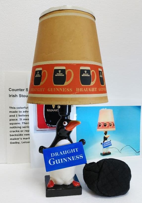 ペンギン ギネスビールGUINNESS初代電灯スタンド❤︎完全フルオリジナル製品