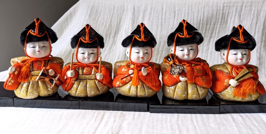 限定お値下げ　美品　雛人形　お雛様　ひな人形　15人揃え　木目込み人形　年代物