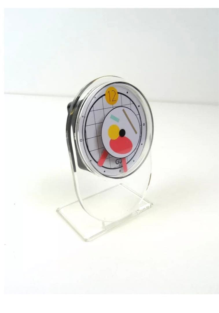 箱付き美品！ポストモダン置き時計 メンフィスデザイン 倉俣士郎掛け時計インテリア
