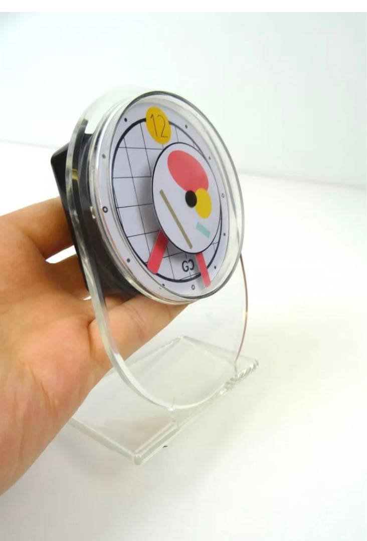 箱付き美品！ポストモダン置き時計 メンフィスデザイン 倉俣士郎掛け時計インテリア