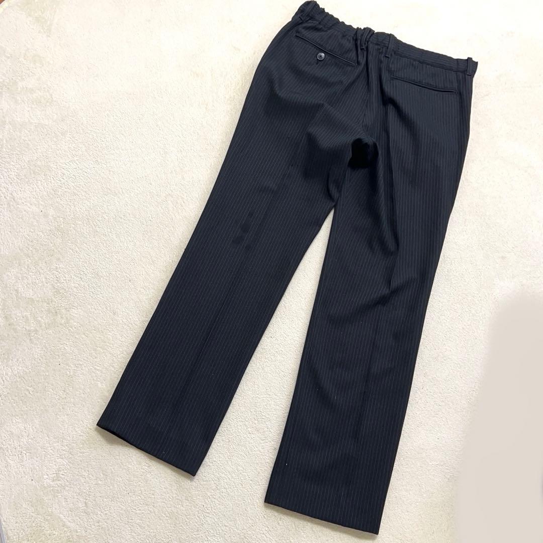 美品　ミチコロンドン　スーツセット　165cm 男の子　ブラック　ストライプ　黒