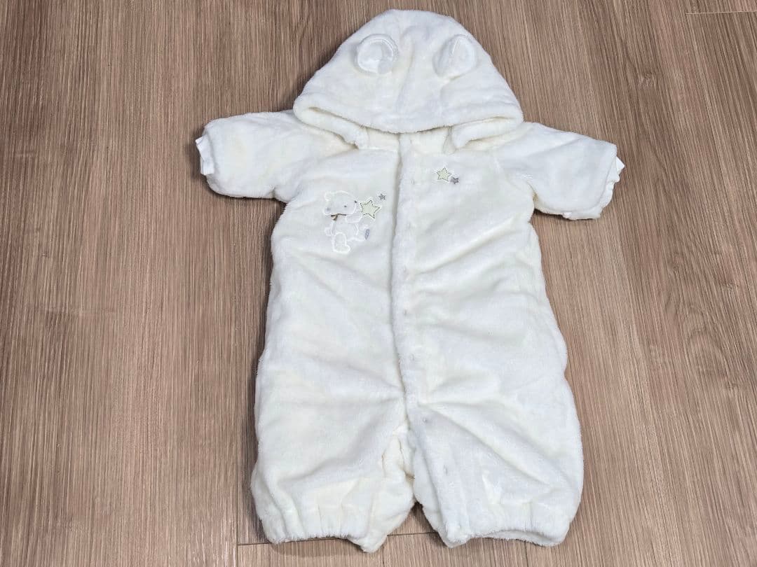 美品　ファミリア　ジャンプスーツ　おくるみ60cm
