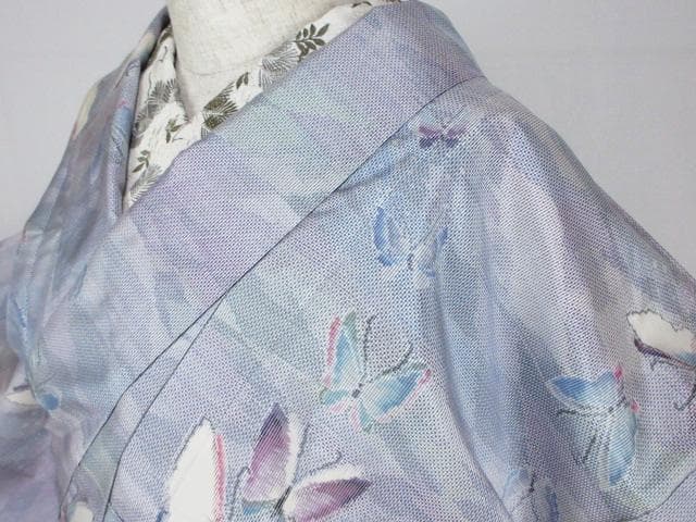 未着用に近い！白大島紬＊都喜エ門＊７マルキ＊本場大島紬＊着物＊１５７ｃｍ＊裄６４