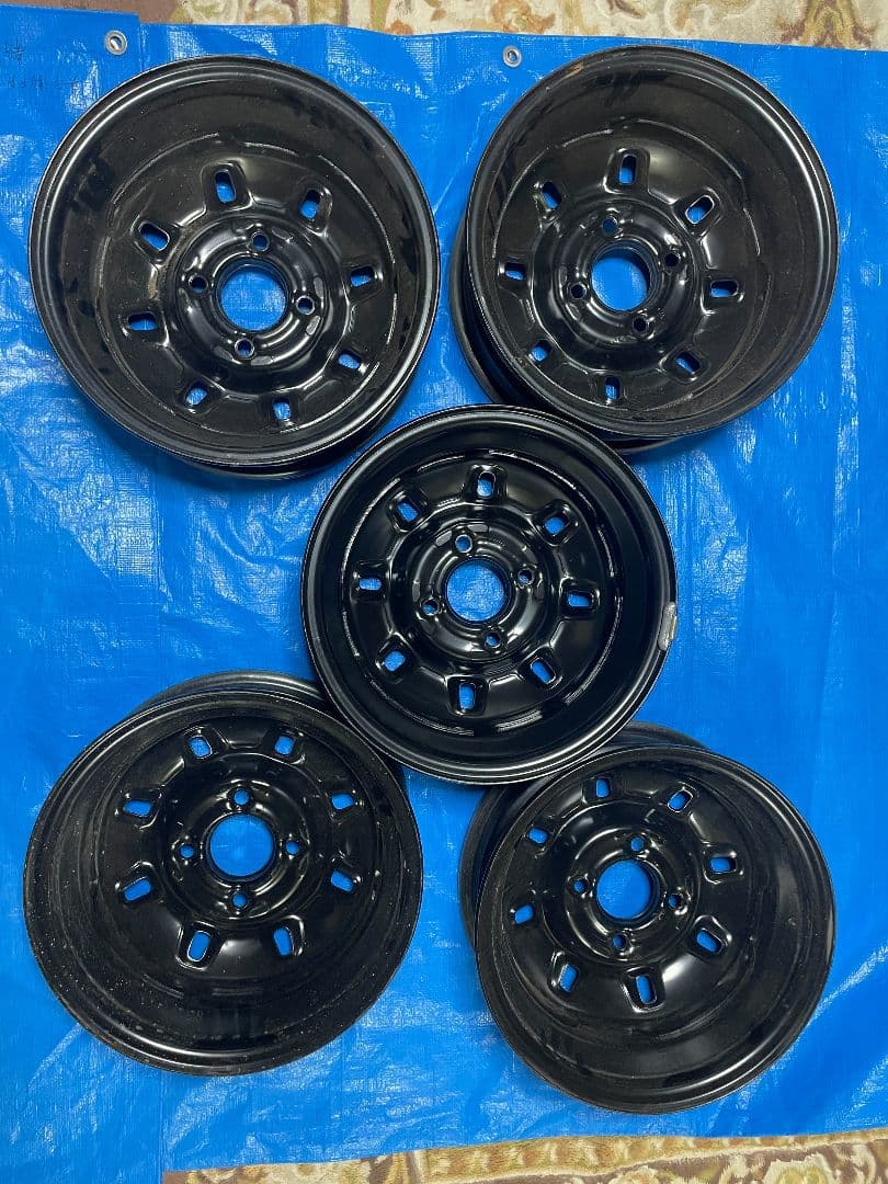 スカイラインジャパン　14インチ ブラックホイール 5個セット