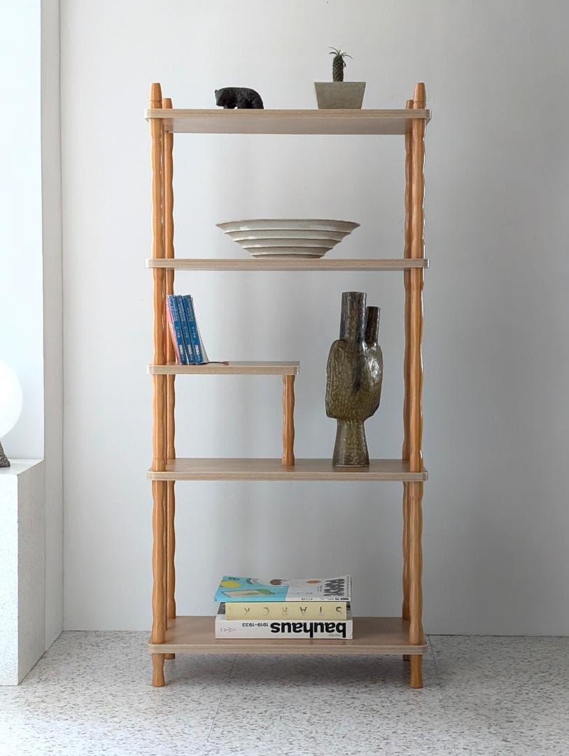 ビンテージ 木製 飾り棚 ウッド オープンシェルフ ディスプレイラック レトロ