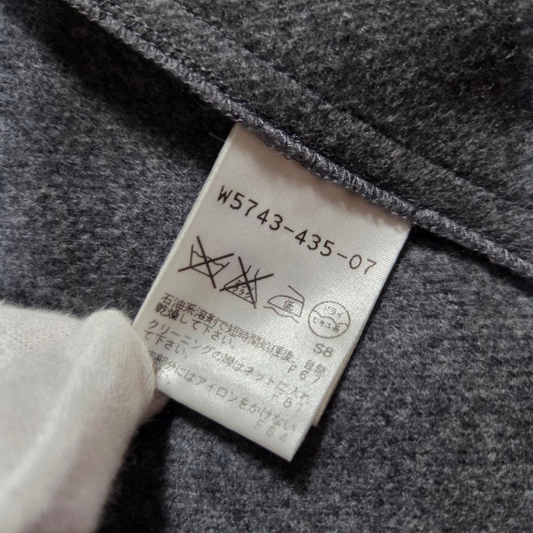 [美品]TO BE CHIC ウールポンチョコート ラビットファーポンポン