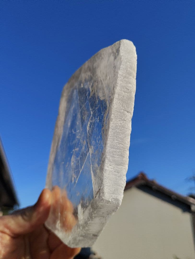 透明度抜群　セレナイトプレート　マッキー