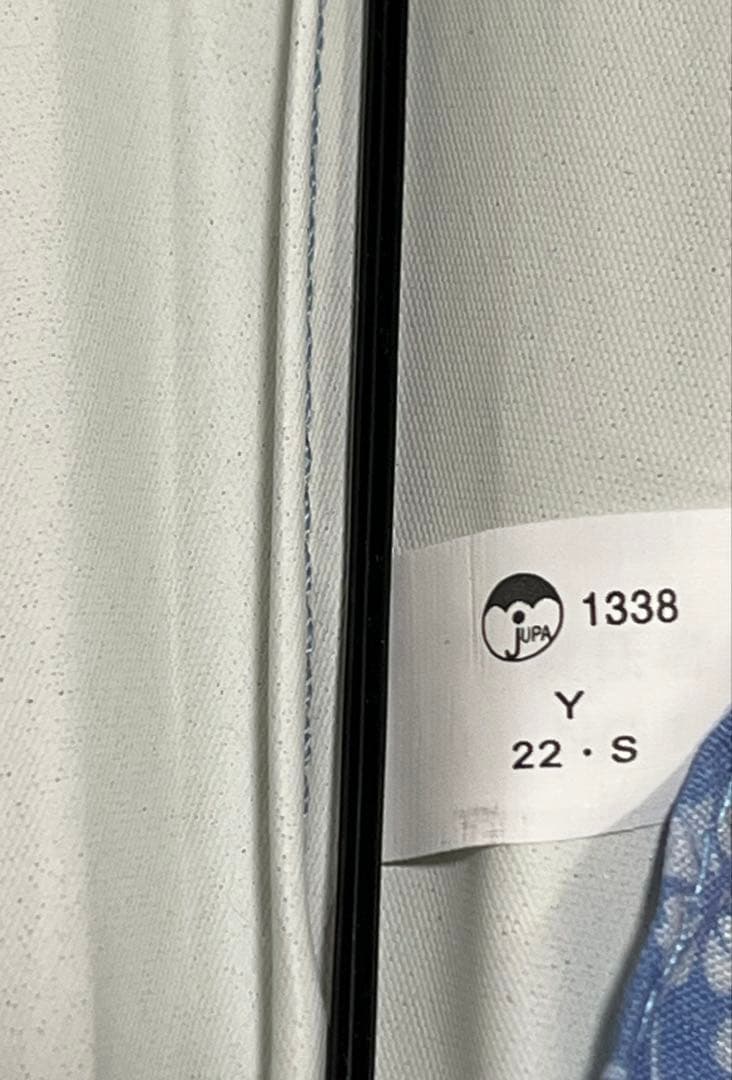 美品！！　ポロラルフローレン　楽折　遮光　晴雨兼用傘　水色花柄フリル日傘