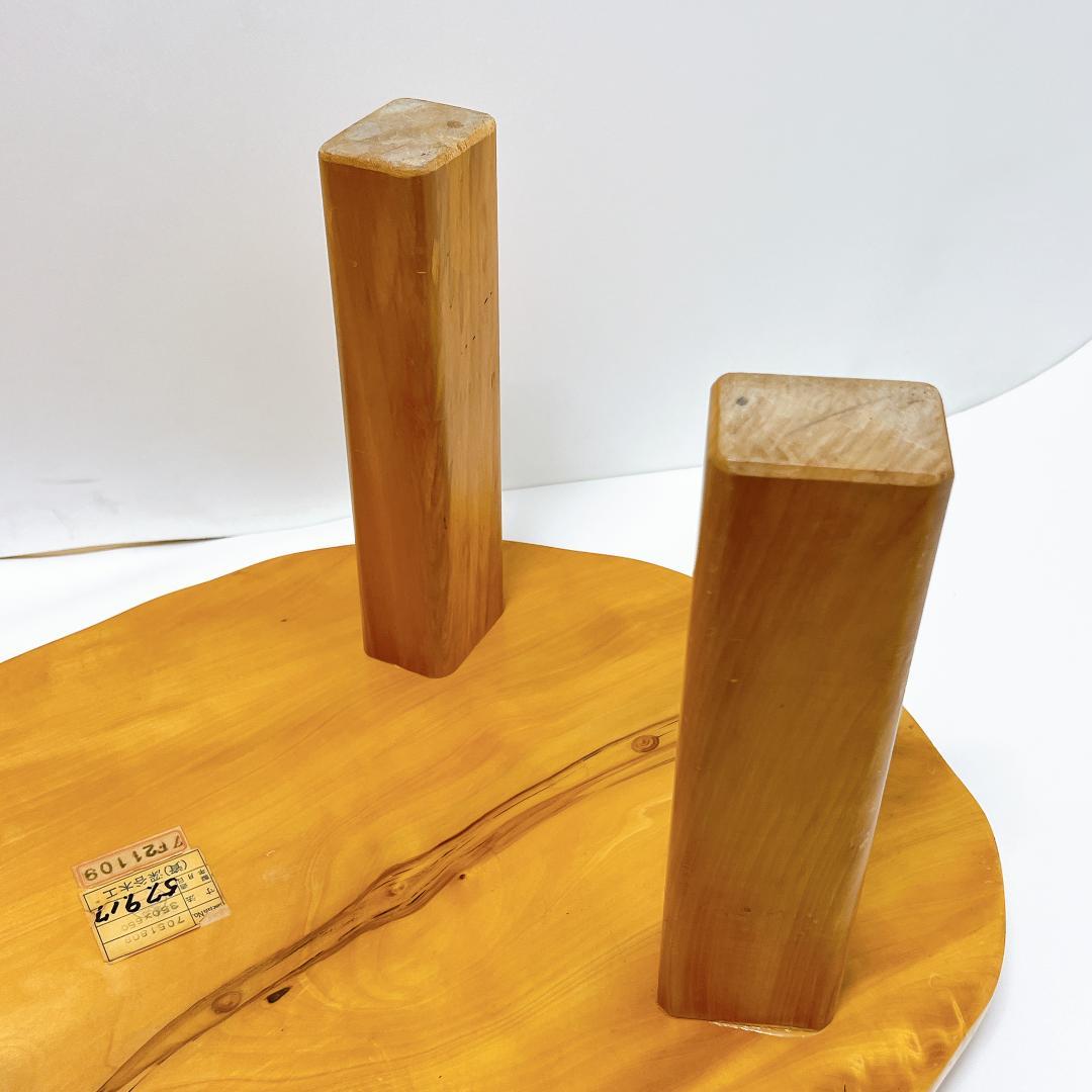 【良品✨送料無料】天然木 一枚板 座卓 ローテーブル 無垢材 68×37cm