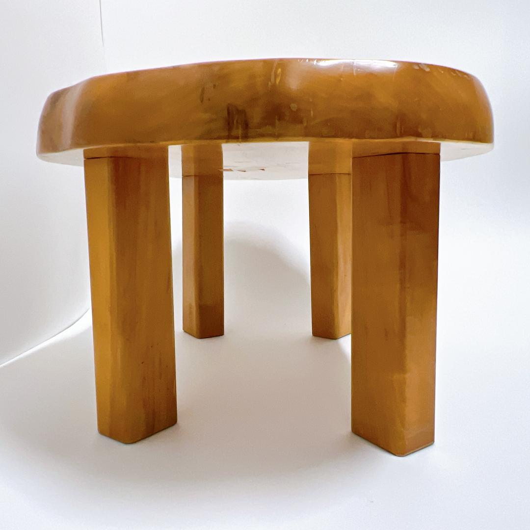 【良品✨送料無料】天然木 一枚板 座卓 ローテーブル 無垢材 68×37cm