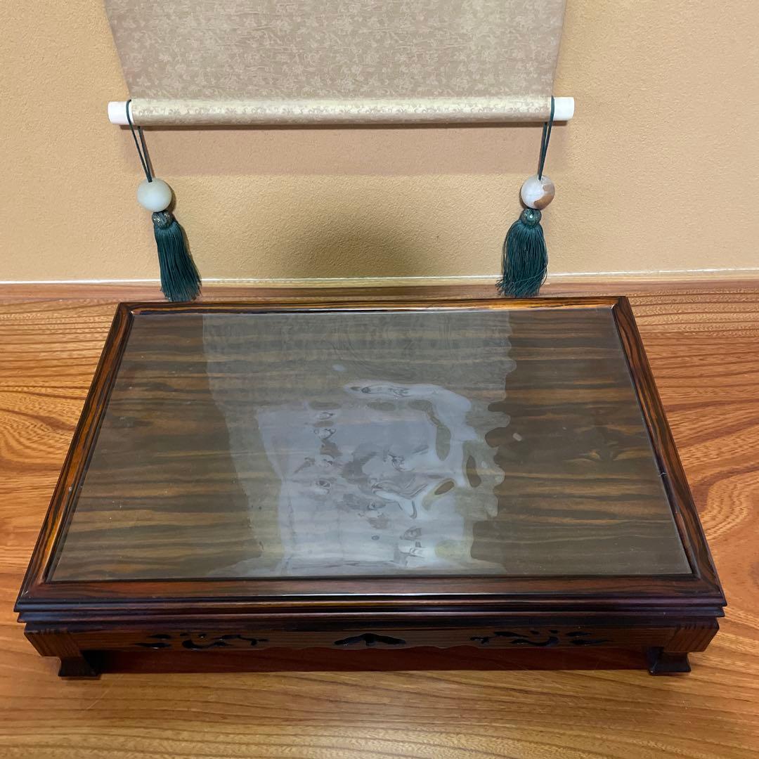 盆栽台 花台 飾り台 香炉台 花瓶台 サイドテーブル 木製 花梨材 ビンテージ