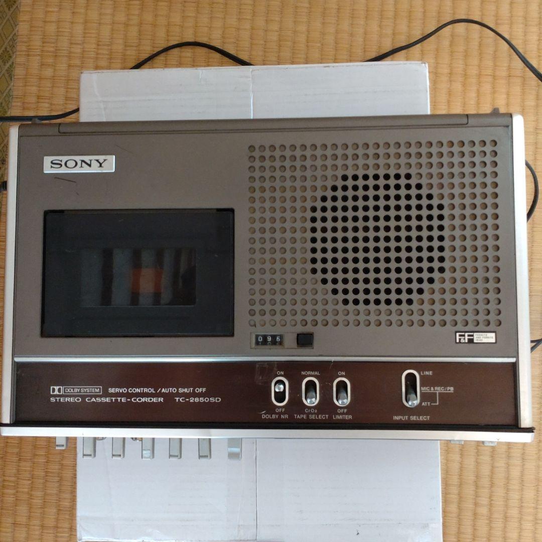 SONY TC-2850SD ステレオカセットデッキ　「ジャンク品」