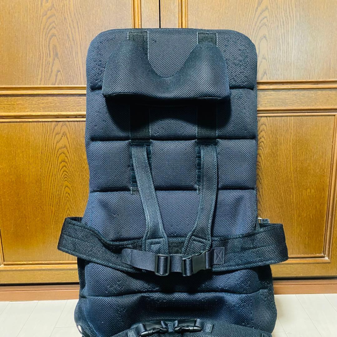 カーシート STD Mサイズ 障がい児 きさく工房 ブラック 車載用姿勢保持具