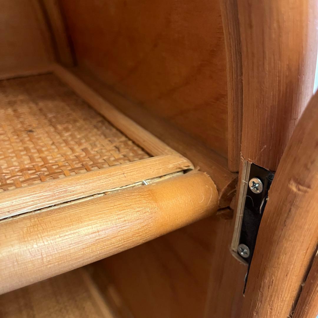 ZARAラタン アーチ型キャビネット 2段