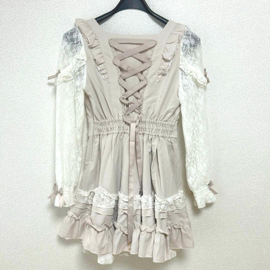 リズリサ ティアラリボンティアードワンピース