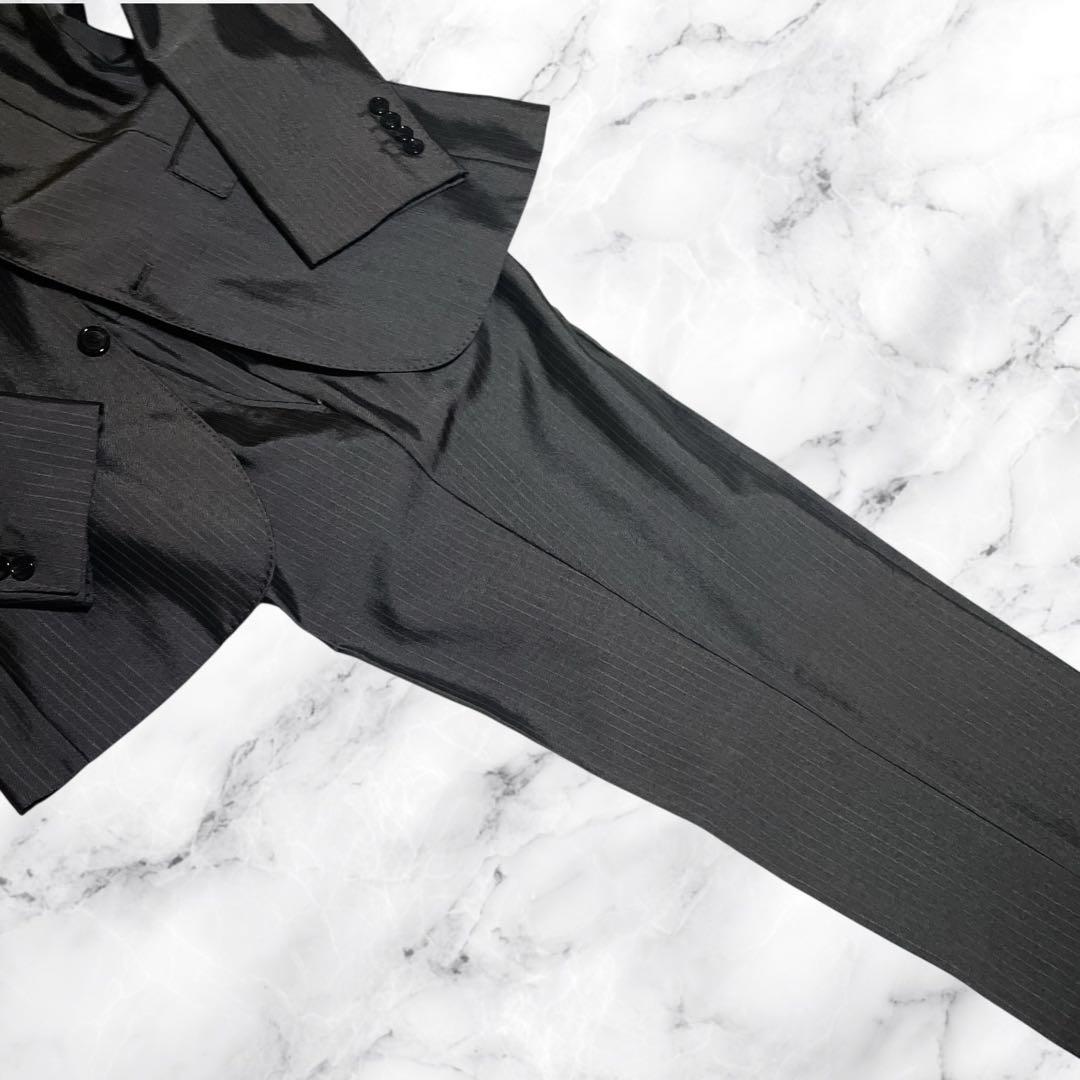 未使用級☆バーバリーブラックレーベル☆スーツセットアップ☆チャコールグレー☆M