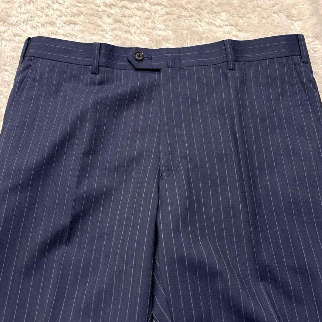 極美品✨ ポールスチュアート ビジネススーツ セットアップ ネイビー ストライプ