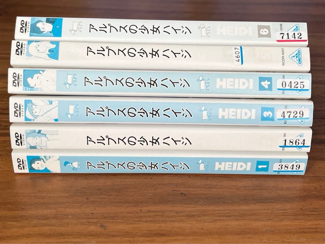 世界名作劇場　アルプスの少女ハイジ　DVD 全13巻　 全巻セット