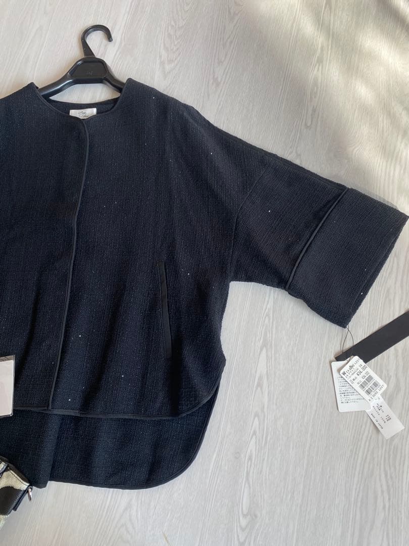 rei様♡34000円新品スコットクラブ購入 ブラックスパンコール入りジャケット