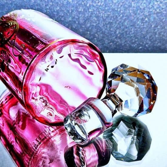 赤金彩オールドバカラ ルイ15世様式の香水瓶 大#18【19世紀後半】