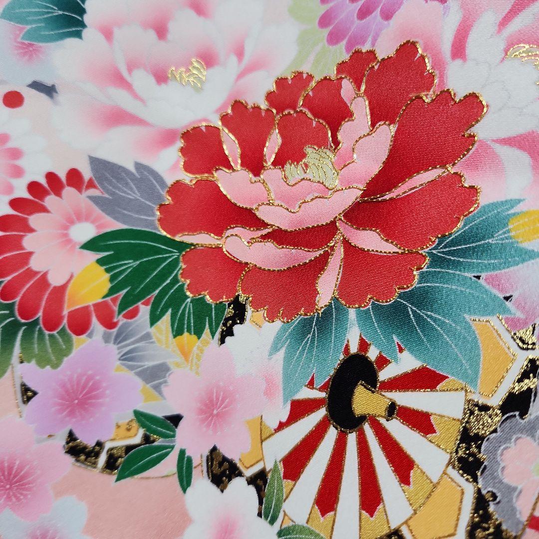 #152 ( 保管品 ) 正絹  女児  お宮参り 産着  きもの  加賀調