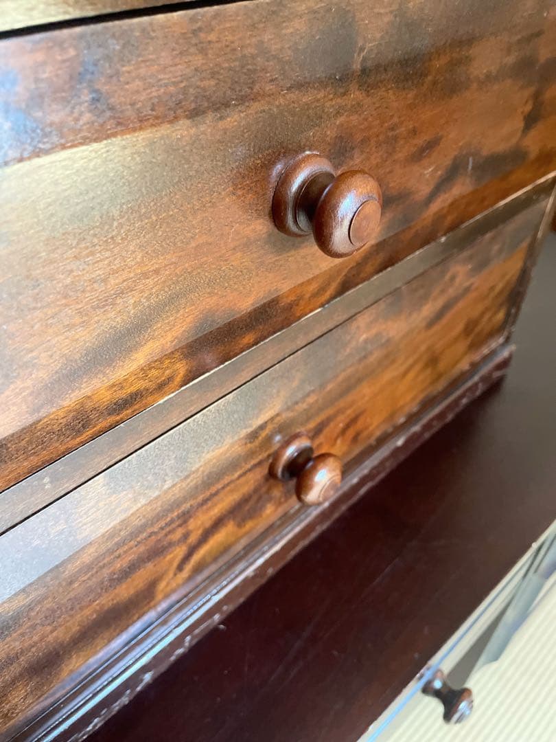 慈雨　松本民芸家具 凸面 小引き出し 民藝家具小物タンス 整理箪笥