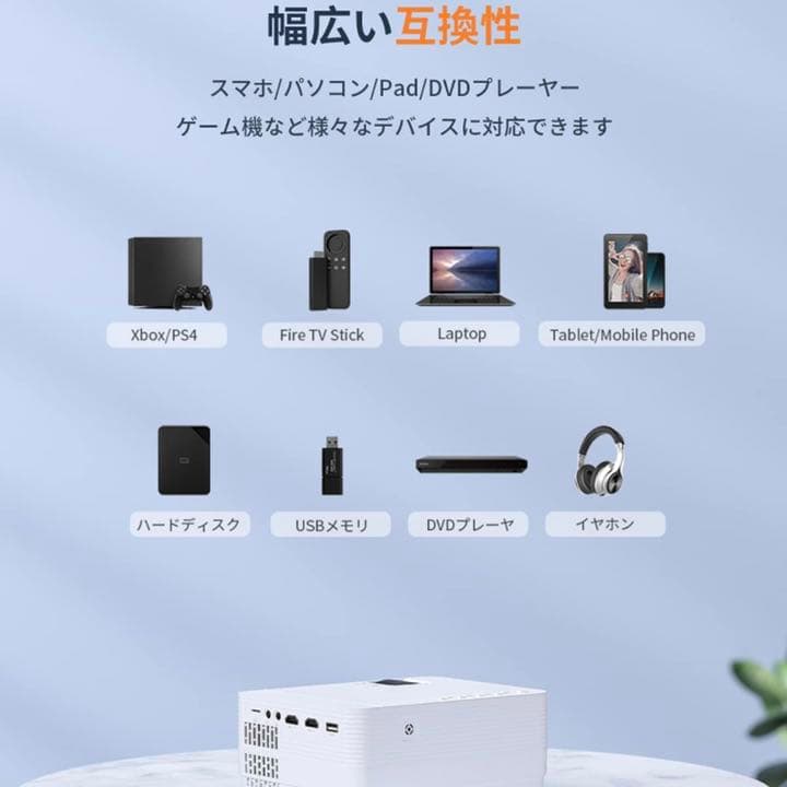 新品未使用 【高輝度&1080PフルHD対応】プロジェクター VANKYO