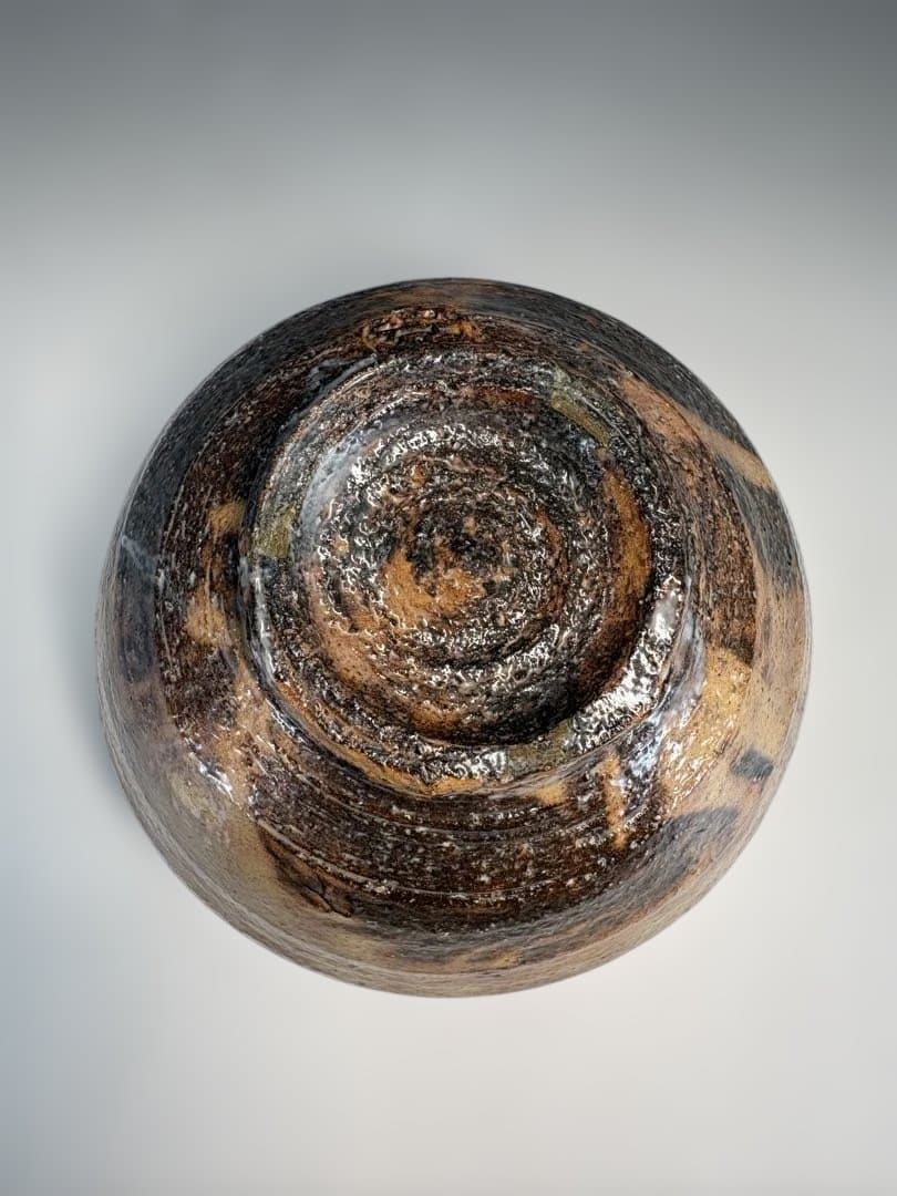 【中古品】十四代坂倉新兵衛造　萩茶碗（共箱）