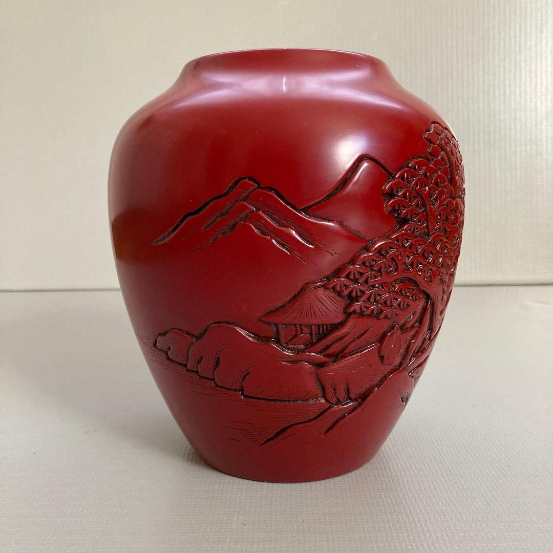 花器　村上木彫堆朱