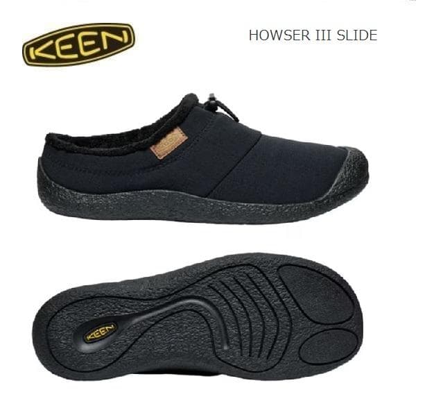 KEEN キーン ハウザーⅢスライド スリッポン ブラック 27.5cm