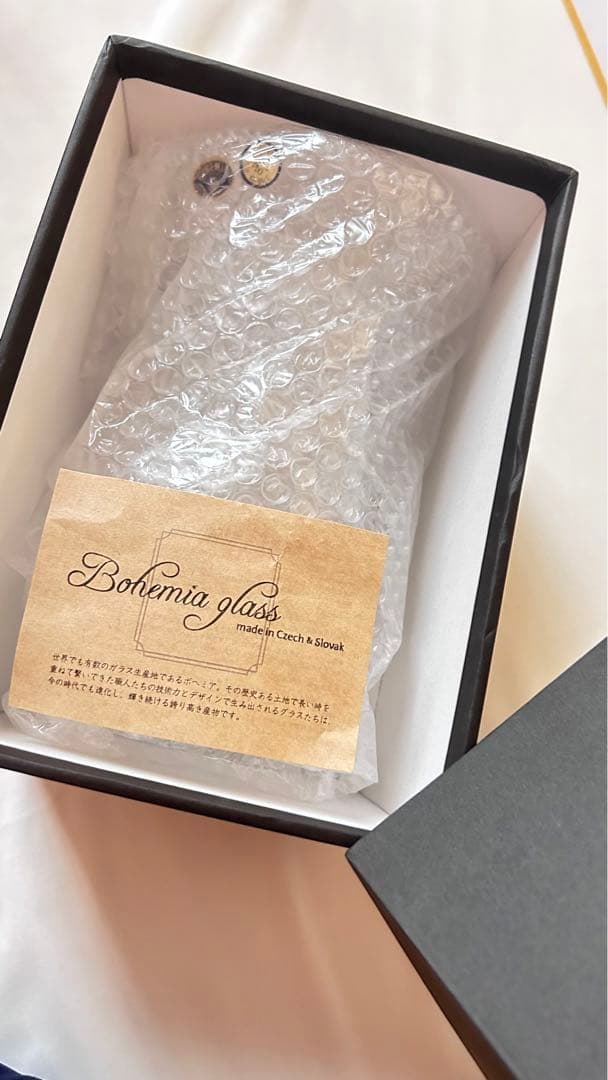 【新品箱付き】Bohemia glass クリスタル 花瓶