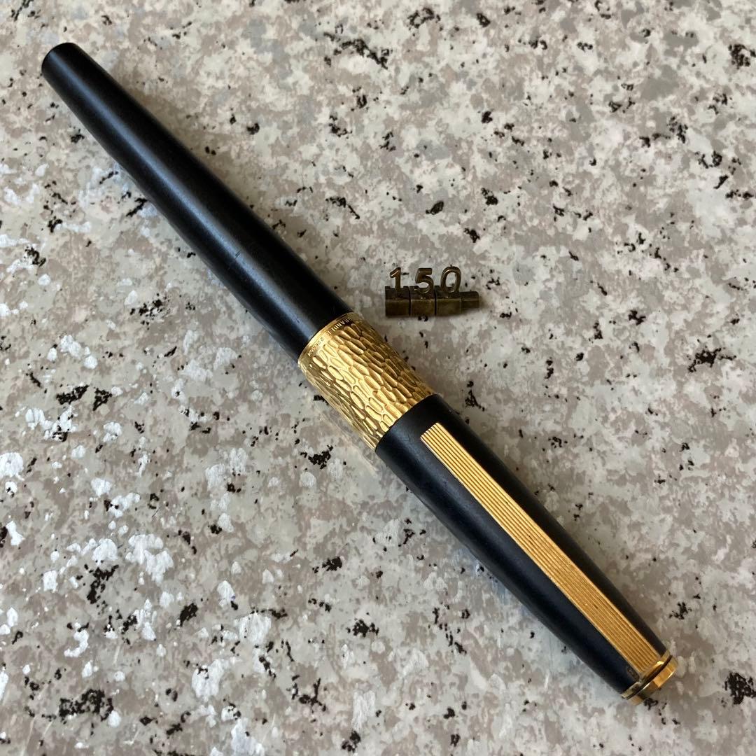 #150 オーバーホール済み 万年筆 GRANDEE グランディ 槌目 18k