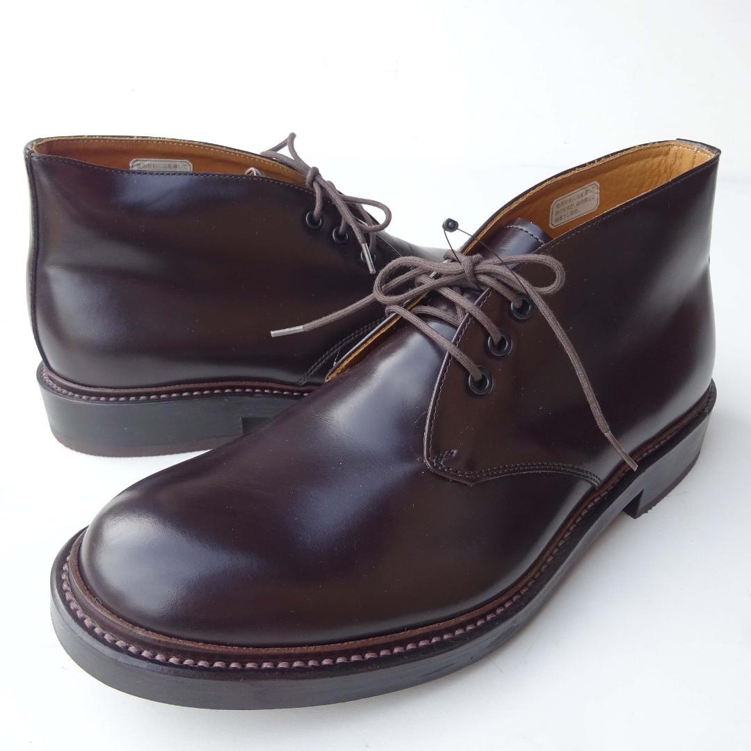 日本製新品廃盤ポロラルフローレン リーガル製 チャッカーブーツ 25.0EEE茶