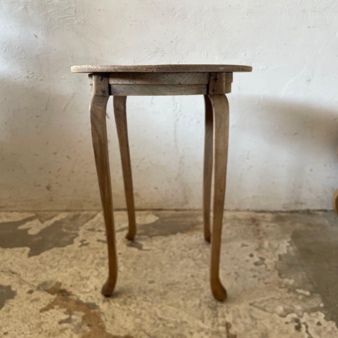 モモビンテージ サイドテーブル　フラワースタンド　花台　剥離