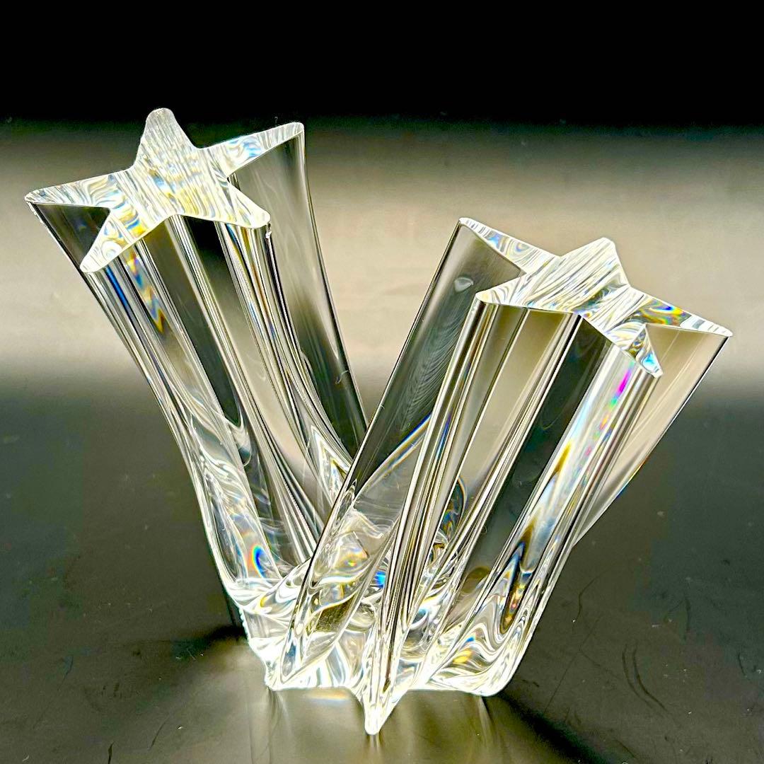 希少【極上美品】スチューベン芸術品　クリスタル　スターストゥリーム流星　オブジェ