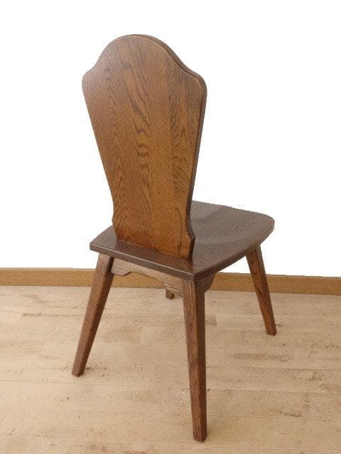 勇峰工芸　チロル　イス④　チェアー　ナラ材家具　 旭川家具　再塗装済　ＵＳＥＤ