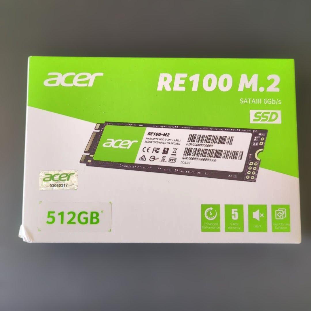 Acer RE100 M.2 512GB 内蔵型SSD【動作確認・データ消去済】