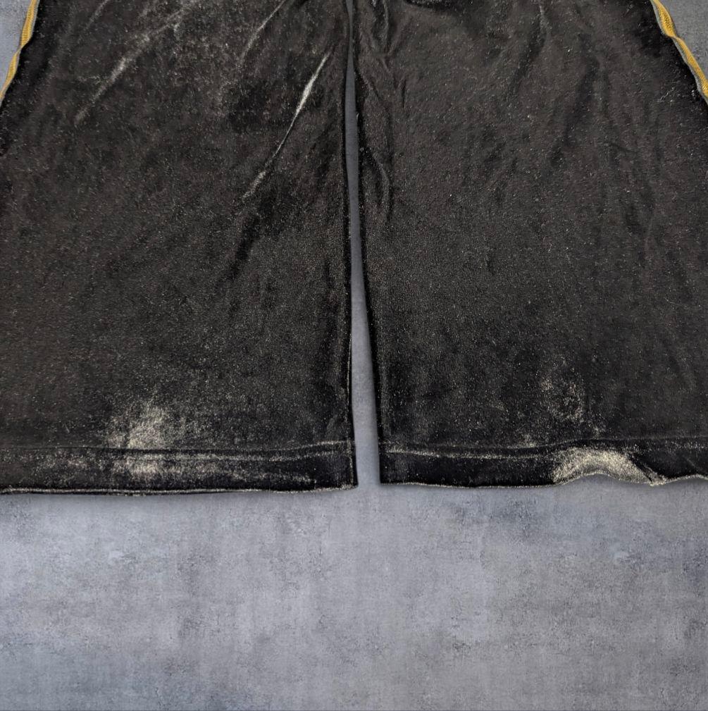 adidas セットアップ ベロアトラックジャケット ジャージ 黒 M/XS