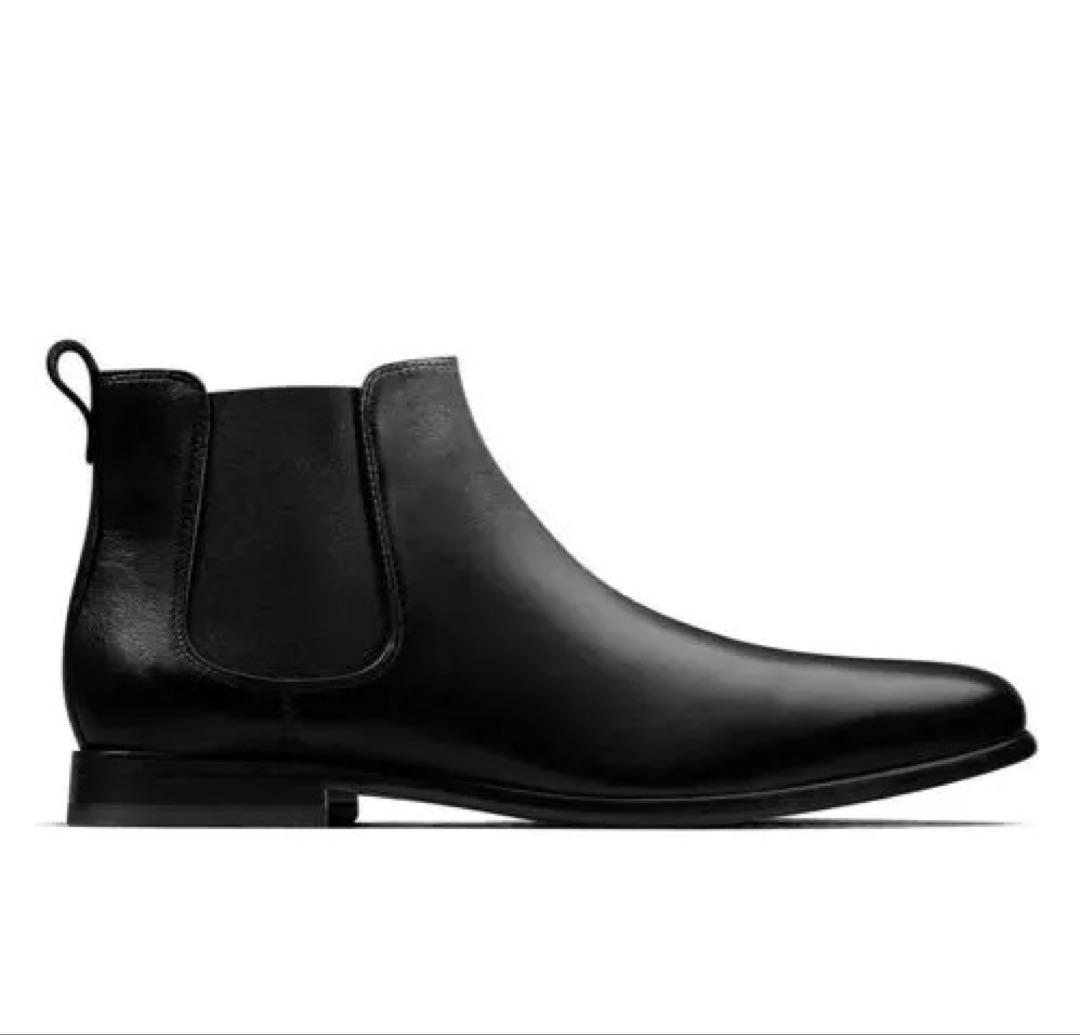 Clarks ブラック サイドゴアブーツ　UK6.5