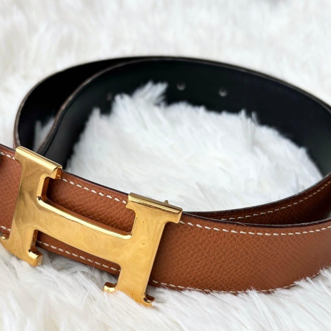 美品✨エルメス Vintage 91's コンスタンス Hベルト リバーシブル