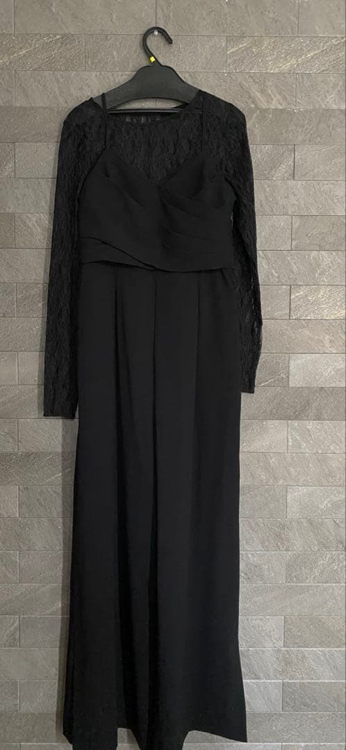 クロスオールインワンドレス / cross all in one dress 黒