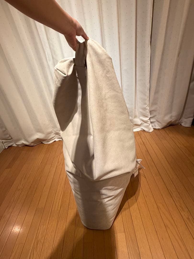 ZARA  コットンパフチェア　ビーズクッション　美品（ダグ付き）