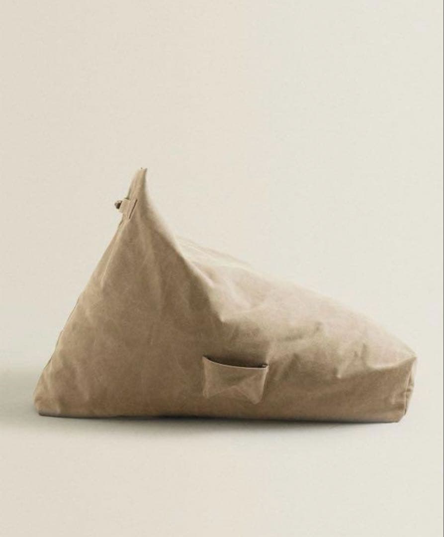 ZARA  コットンパフチェア　ビーズクッション　美品（ダグ付き）