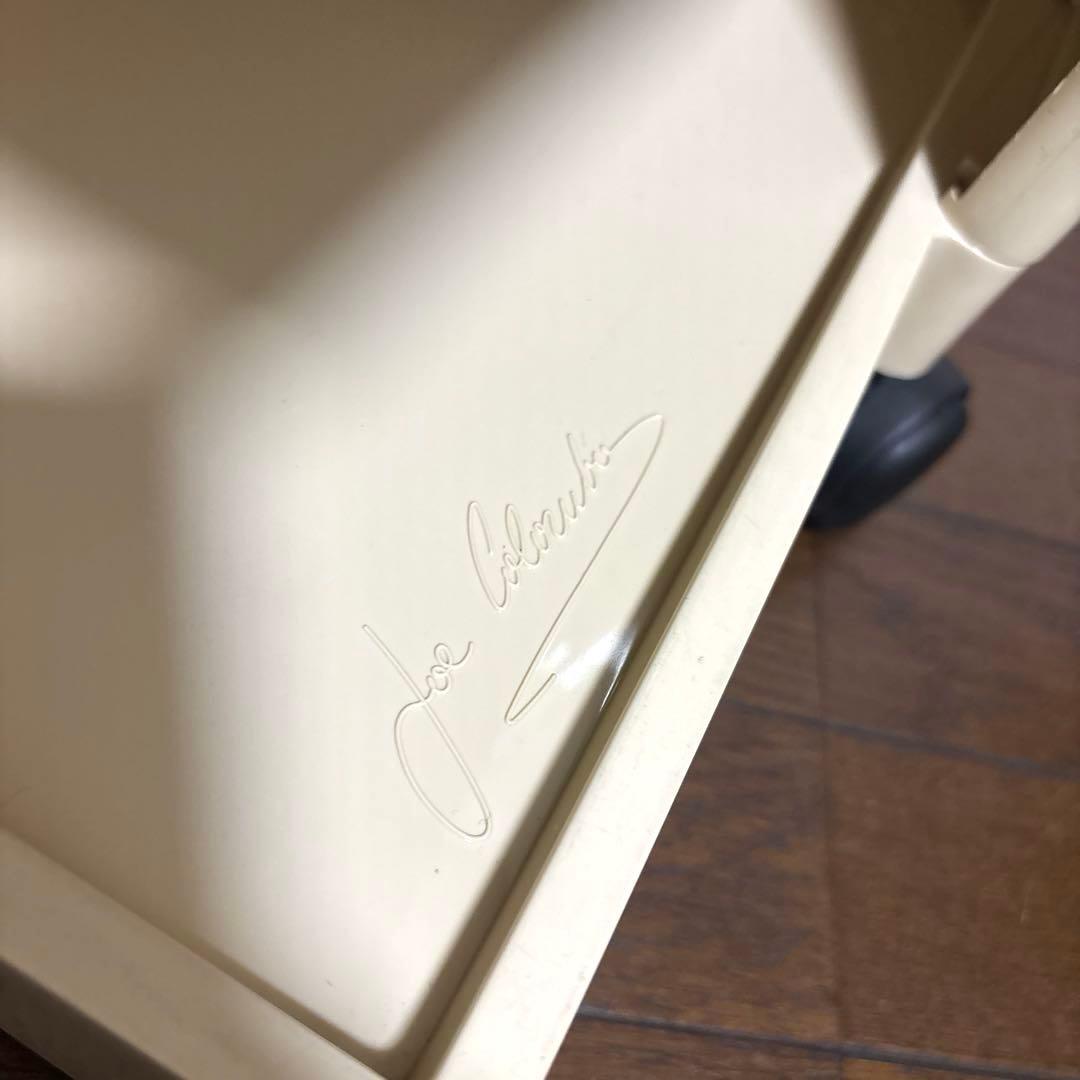 【良品】B-LINE ボビーワゴン 3段5トレイ ベージュ ジョエ・コロンボ