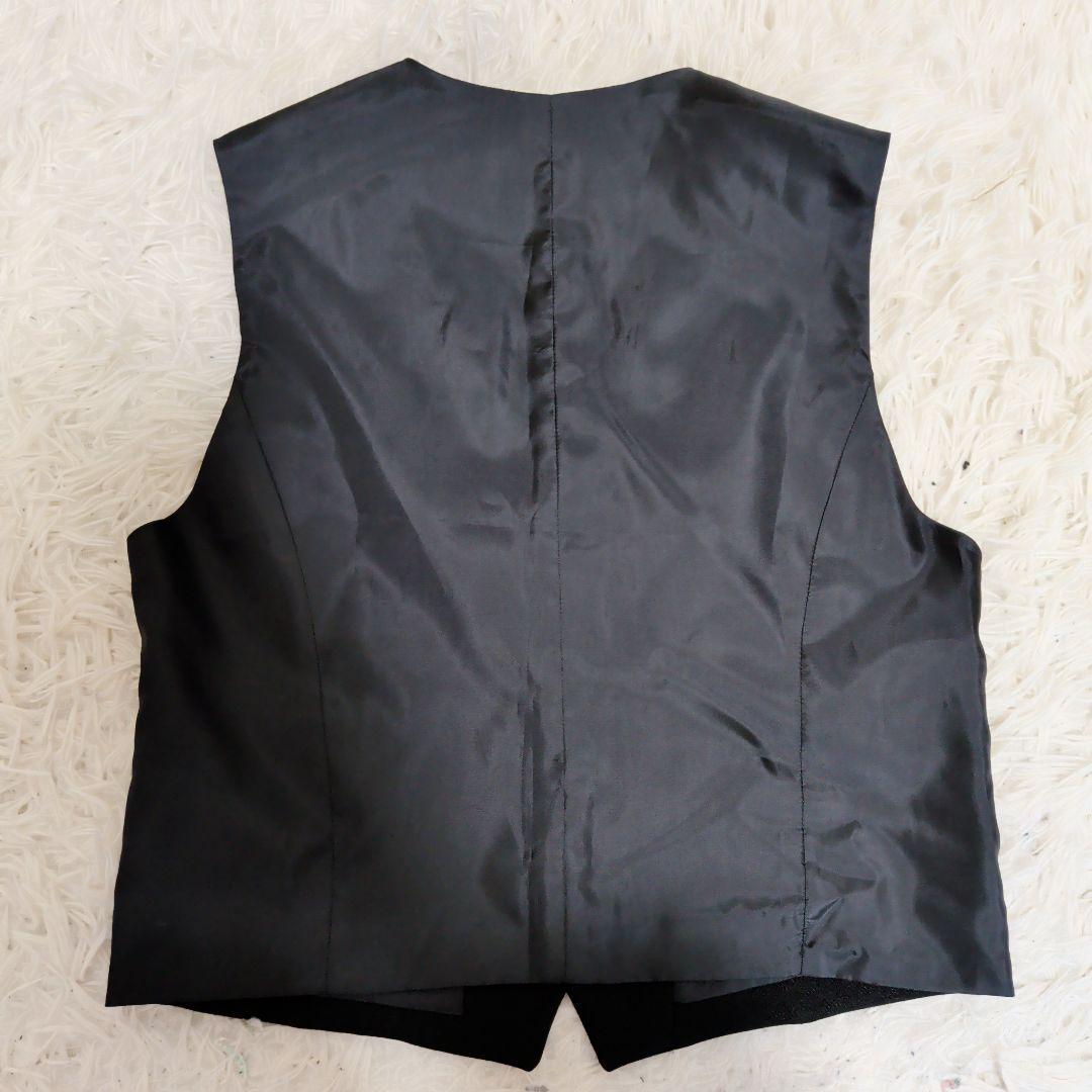 【極美品】ワンダーファクトリー スーツ 6点セット　ベスト　卒服　黒　160cm