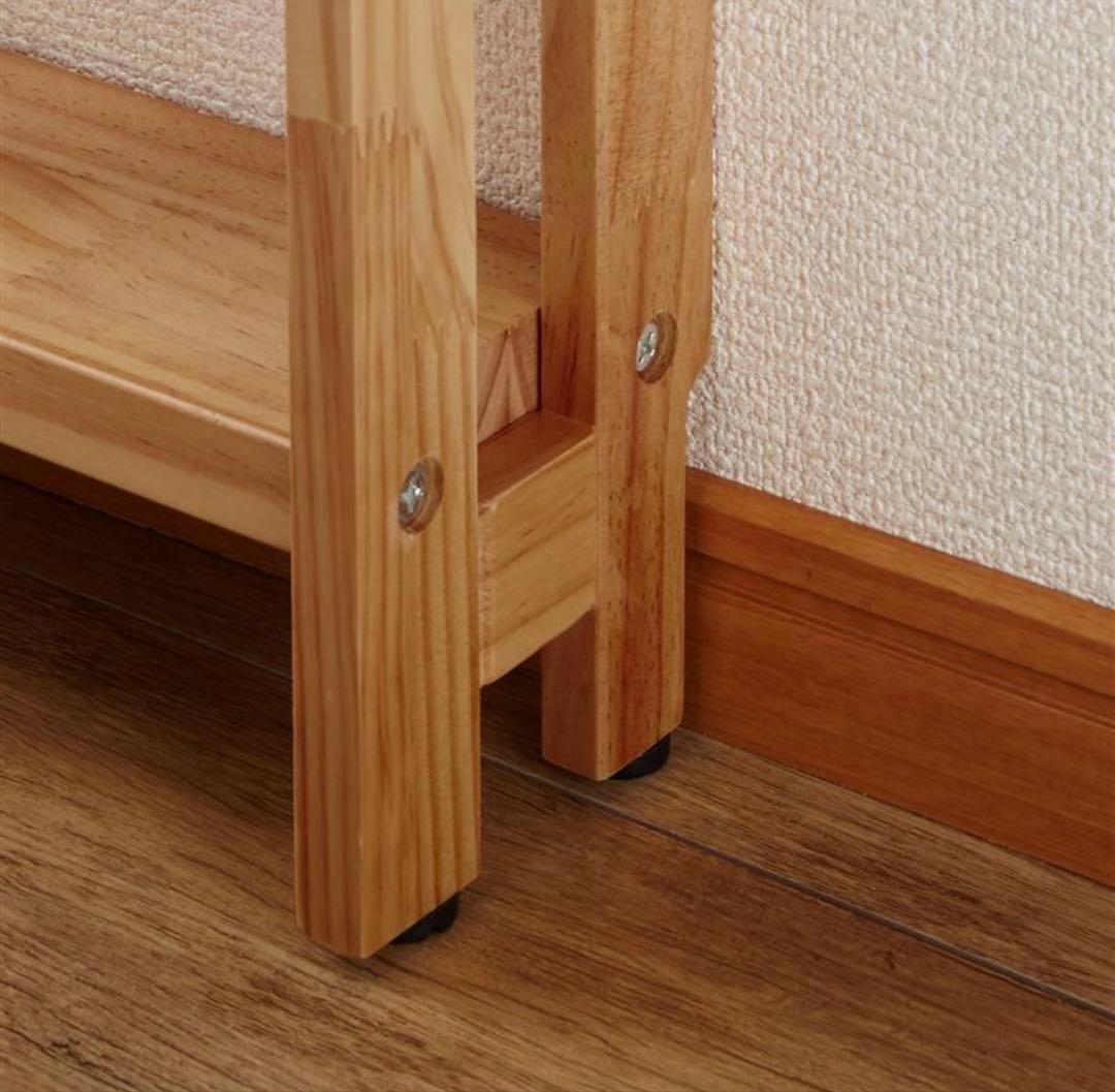 突っ張らない薄型本棚 幅30cm 奥行12.5cm ナチュラルカラー