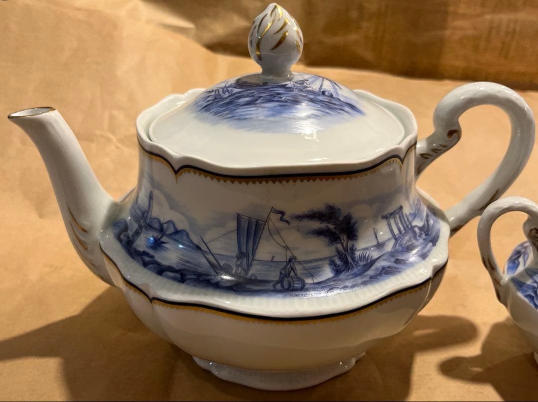 希少 アビランド リモージュ ティーポット シュガーポット クリーマー 3点